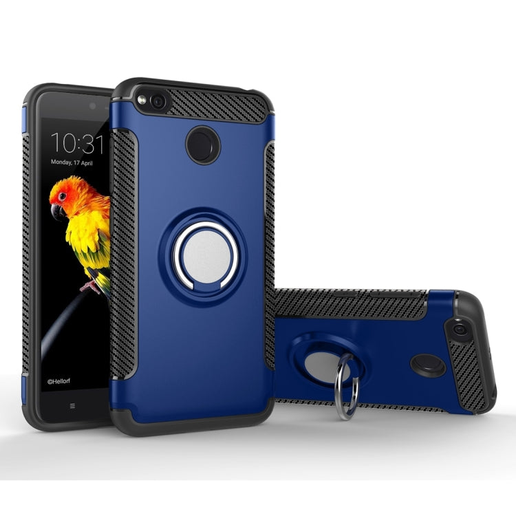 For Xiaomi Redmi 4X Magnetic 360 Degree Rotation Ring Armor Protective Case