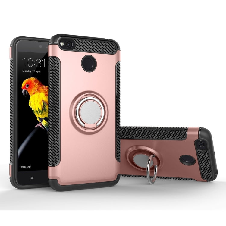 For Xiaomi Redmi 4X Magnetic 360 Degree Rotation Ring Armor Protective Case