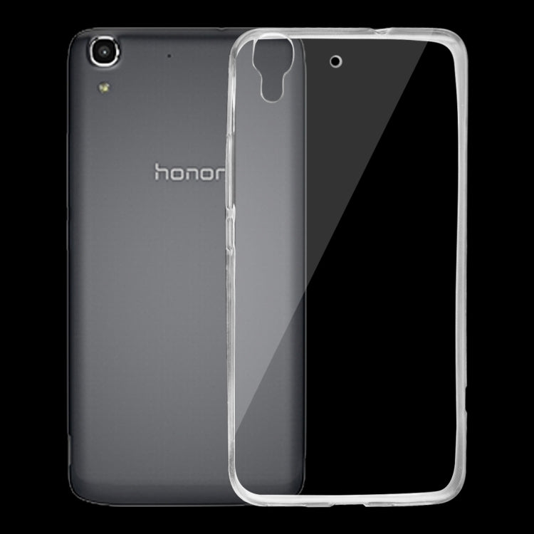For Huawei Honor 4A / SCL-AL00 0.75mm Ultra-thin Transparent TPU Protective Case(Transparent)