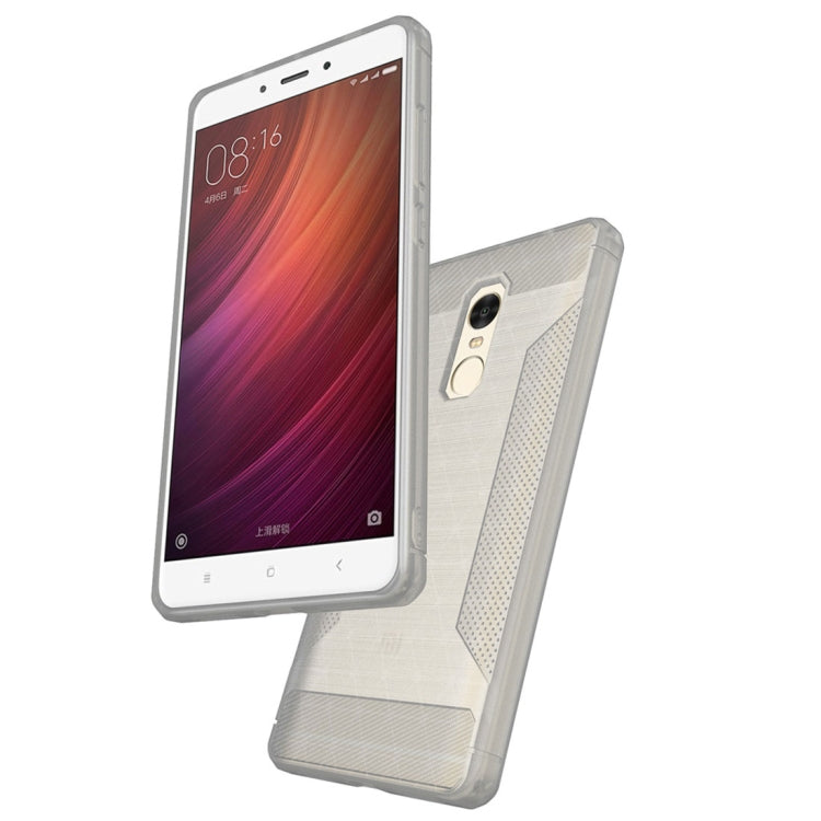 For Xiaomi Redmi Note 4 & Redmi Note 4X TPU Frosted Anti-slip Protective Back Cover Case