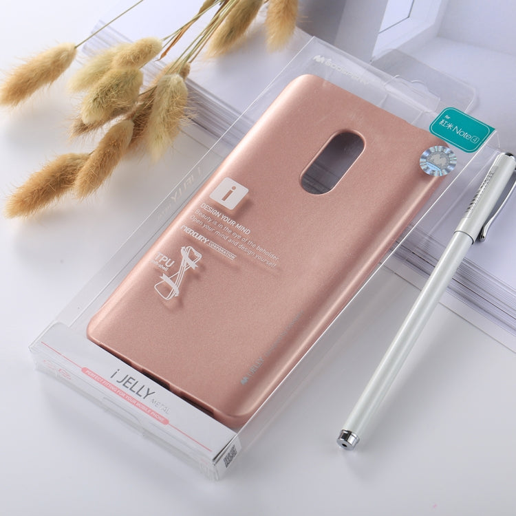 GOOSPERY I JELLY METAL Series for Xiaomi Redmi Note 4 Full Coverage TPU Protective Back Cover Case