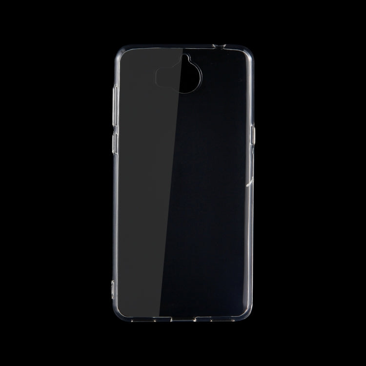 For Huawei Y5 (2017) 0.75mm TPU Transparent Protective Case Back Cover Shell(Transparent)