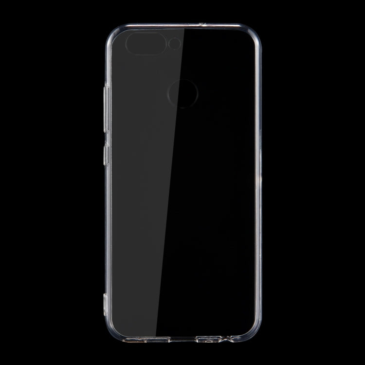 50 PCS for Huawei nova 2 0.75mm TPU Transparent Protective Case Back Cover Shell