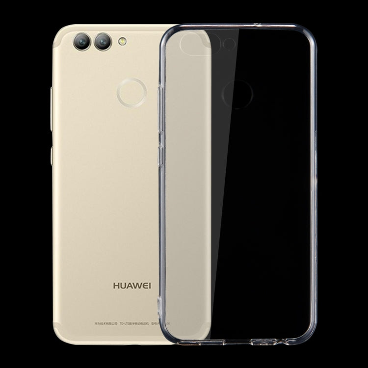 For Huawei nova 2 0.75mm TPU Transparent Protective Case Back Cover Shell(Transparent)