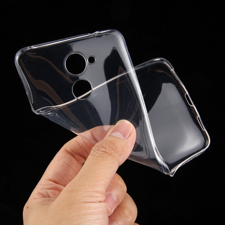 50 PCS for Huawei Enjoy 7 Plus 0.75mm TPU Transparent Protective Case Back Cover Shell