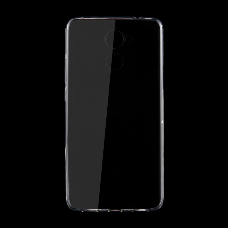 For Huawei Enjoy 7 Plus 0.75mm TPU Transparent Protective Case Back Cover Shell(Transparent)