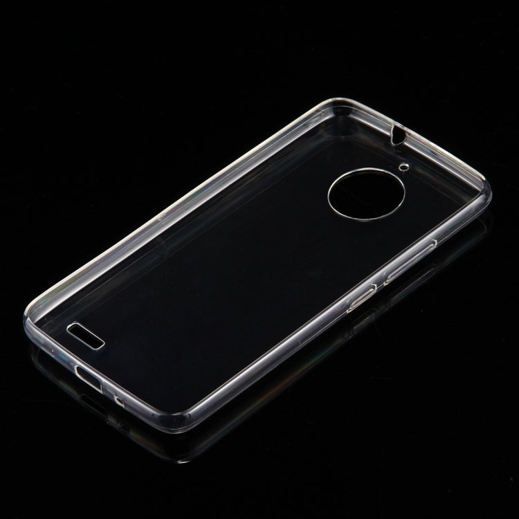 50 PCS For Motorola Moto E4 (EU Version) 0.75mm TPU Transparent Protective Case Back Cover Shell