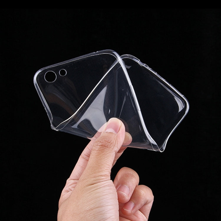 50 PCS for Oppo R9s Plus 0.75mm Ultra-thin Transparent TPU Protective Case(Transparent)