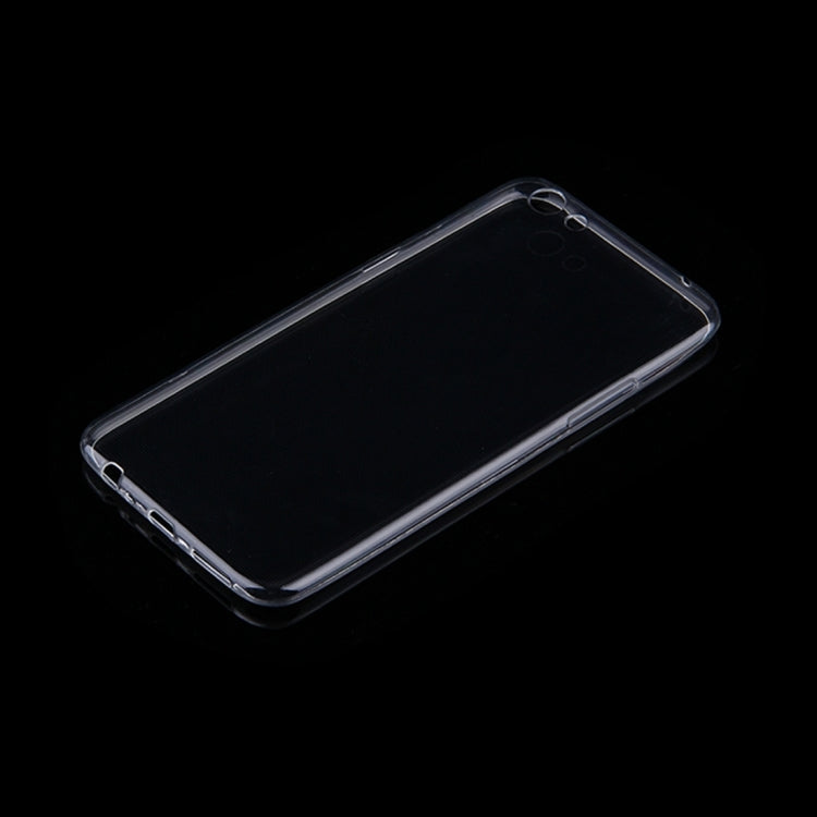 For OPPO R9s Plus 0.75mm Ultra-thin Transparent TPU Protective Case(Transparent)