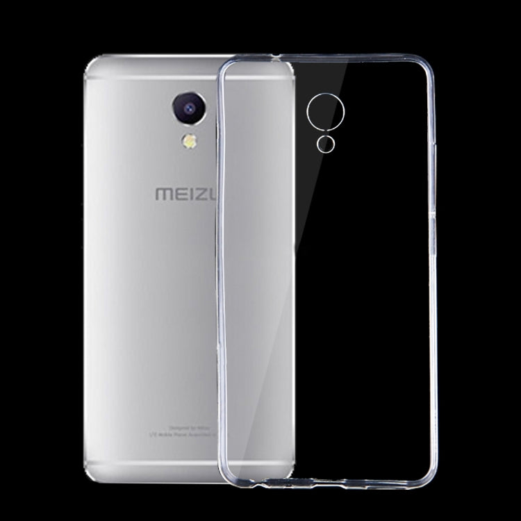 For Meizu M5 Note 0.75mm Ultra-thin Transparent TPU Protective Case(Transparent)
