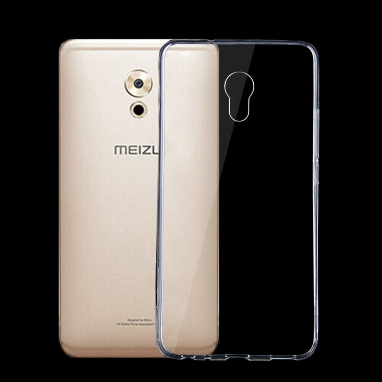 For Meizu PRO 6 Plus 0.75mm Ultra-thin Transparent TPU Protective Case(Transparent)