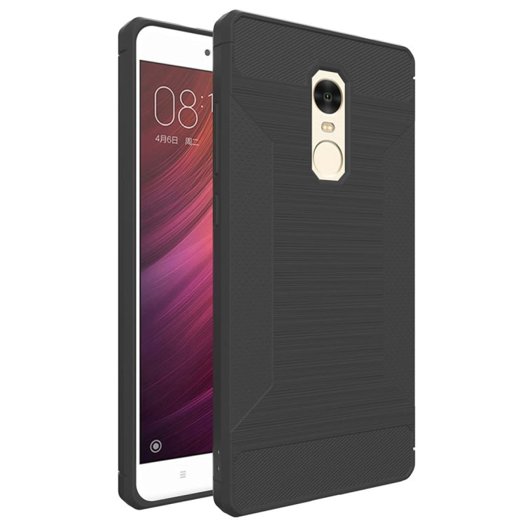 For Xiaomi Redmi Note 4X Brushed Texture TPU Anti-slip Soft Protective Case