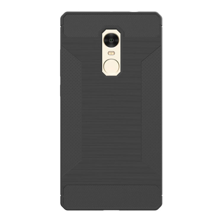 For Xiaomi Redmi Note 4 Brushed Texture TPU Anti-slip Soft Protective Case