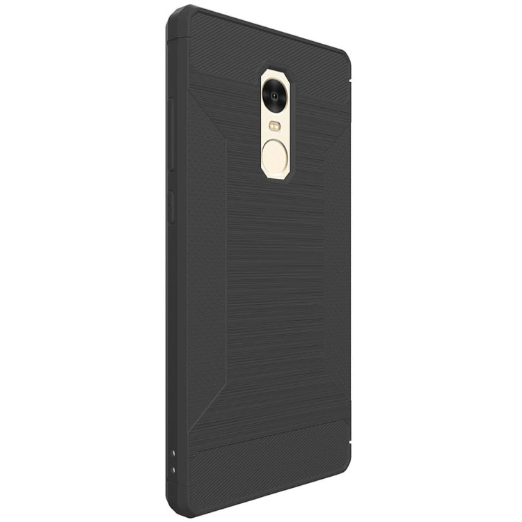 For Xiaomi Redmi Note 4 Brushed Texture TPU Anti-slip Soft Protective Case