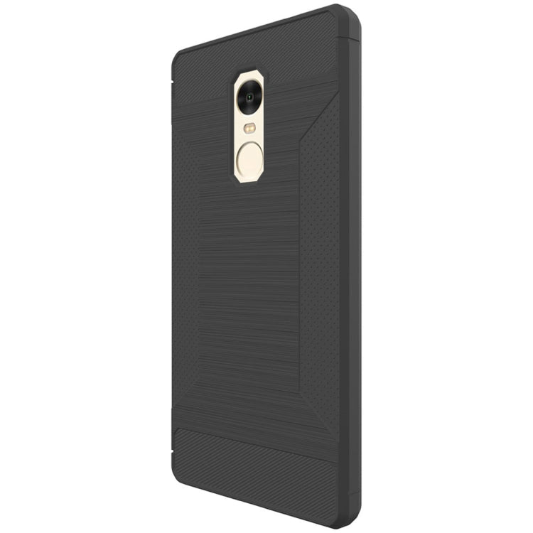 For Xiaomi Redmi Note 4 Brushed Texture TPU Anti-slip Soft Protective Case