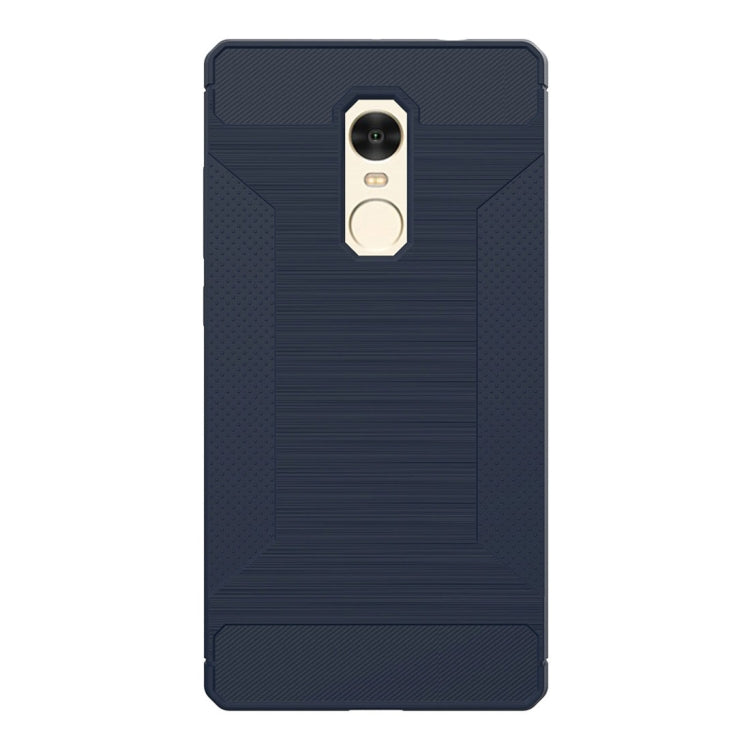 For Xiaomi Redmi Note 4 Brushed Texture TPU Anti-slip Soft Protective Case