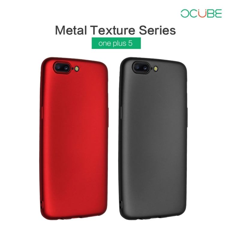 OCUBE for OnePlus 5 Metal Paint TPU Protective Back Cover Case