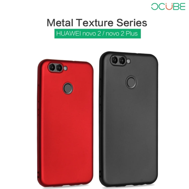 OCUBE for Huawei Nova 2 Plus Metal Paint TPU Protective Back Cover Case