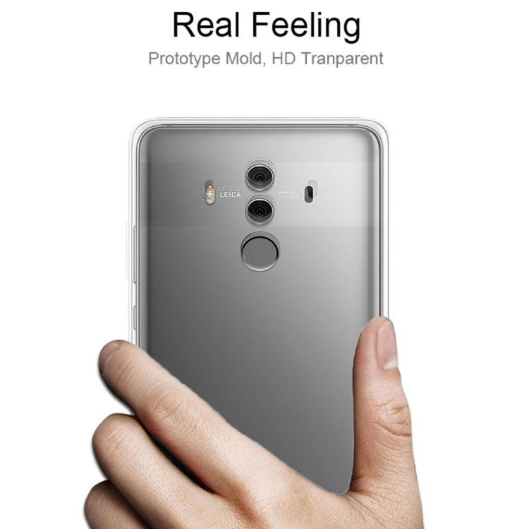 50 PCS for Huawei Mate 10 Pro 0.75mm Ultra-thin Transparent TPU Protective Case