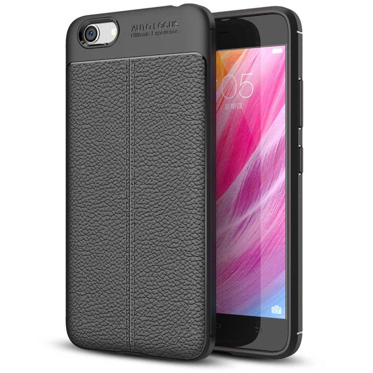 For Vivo Y66 Litchi Texture Soft TPU Protective Case