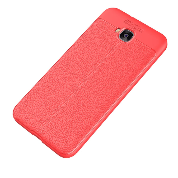 For Asus Zenfone 4 Selfie (ZD553KL) Litchi Texture Soft TPU Anti-skip Protective Cover Back Case