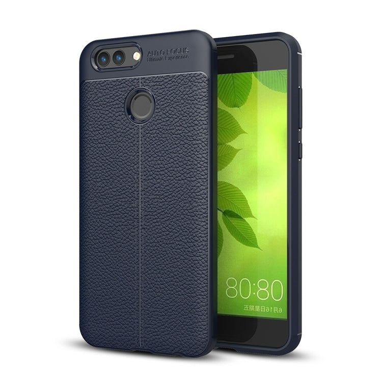 For Huawei nova 2 Litchi Texture Soft TPU Anti-skip Protective Cover Back Case