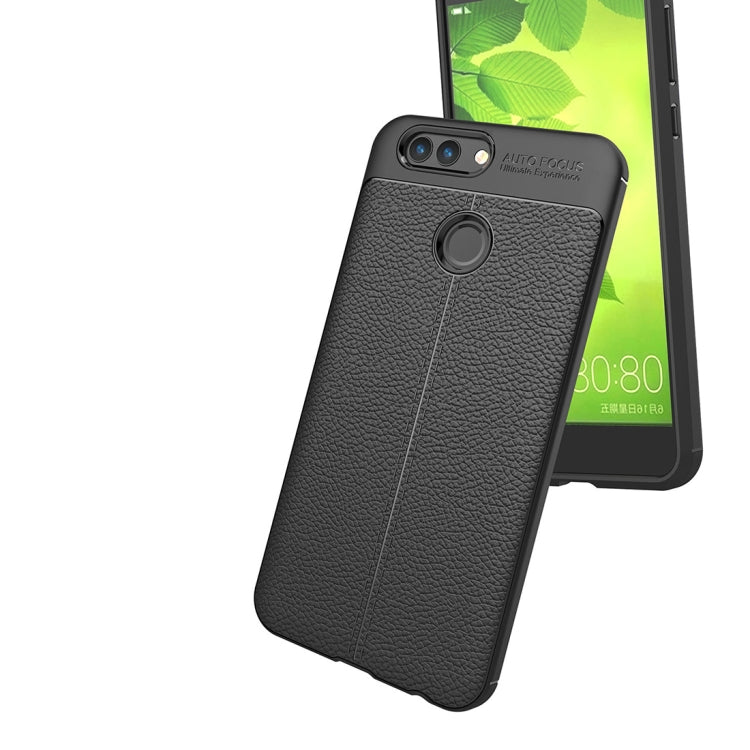 For Huawei nova 2 Litchi Texture Soft TPU Anti-skip Protective Cover Back Case