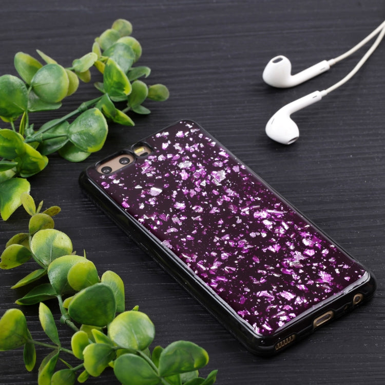 For Huawei P10 Gold Foil TPU Protective Back Cover Case