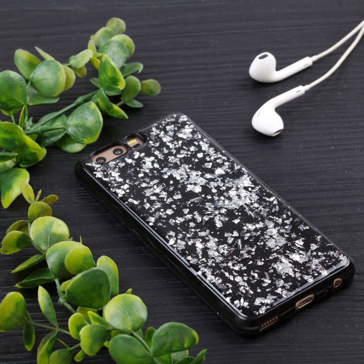 For Huawei P10 Gold Foil TPU Protective Back Cover Case