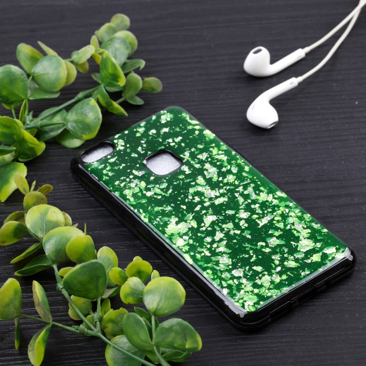 For Huawei P10 Lite Gold Foil TPU Protective Back Cover Case