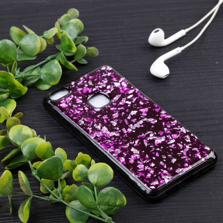 For Huawei P10 Lite Gold Foil TPU Protective Back Cover Case