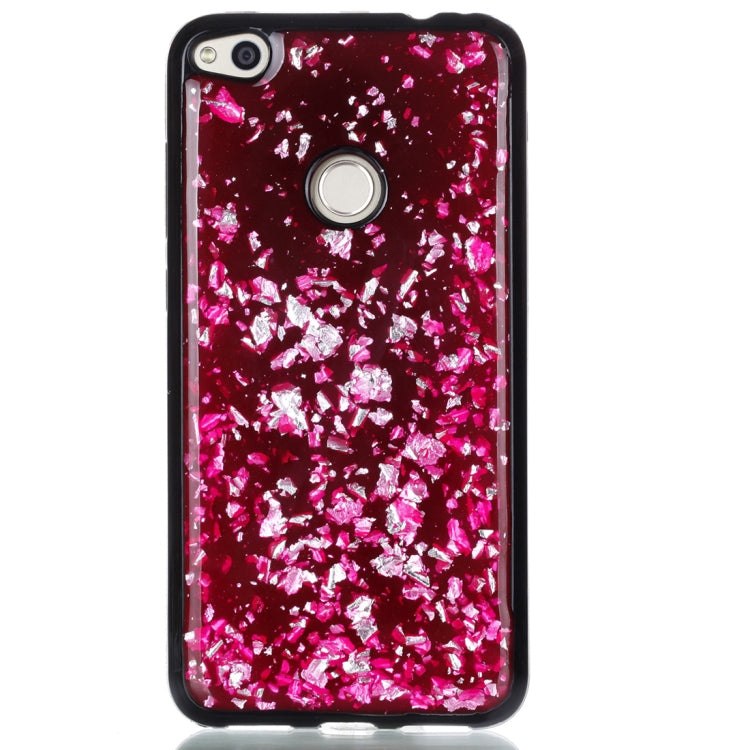 For Huawei P8 Lite (2017) Gold Foil TPU Protective Back Cover Case