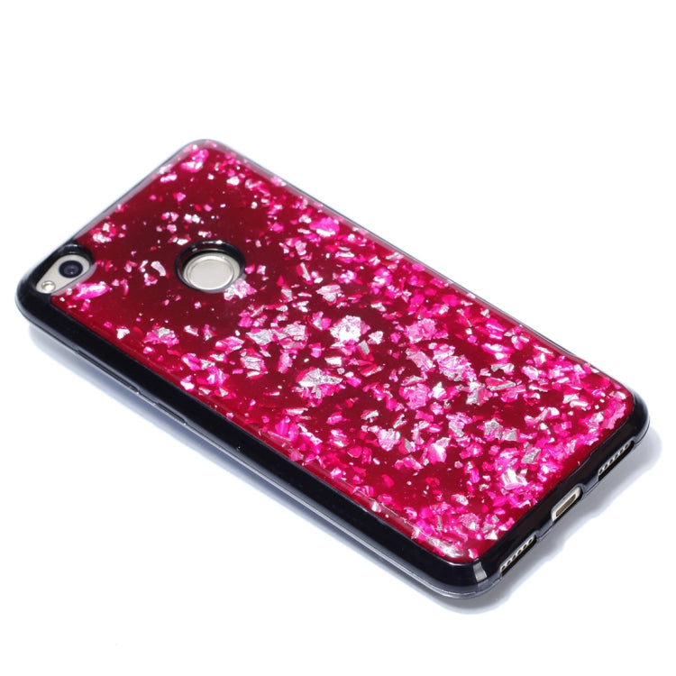 For Huawei P8 Lite (2017) Gold Foil TPU Protective Back Cover Case