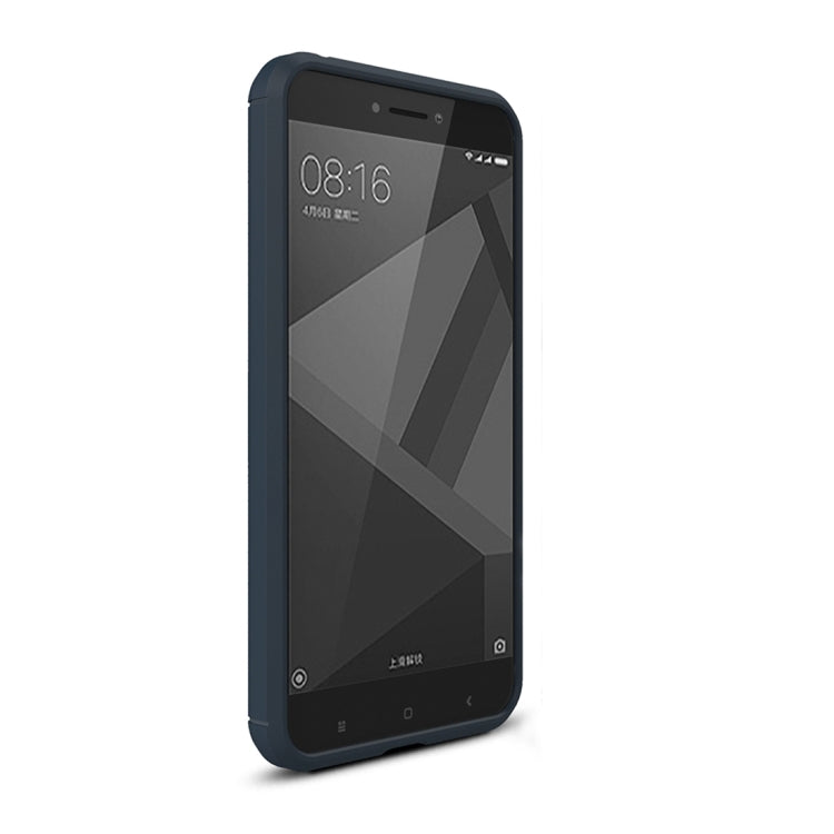 For Xiaomi Redmi 4X Brushed Carbon Fiber Texture Shockproof TPU Protective Cover Case