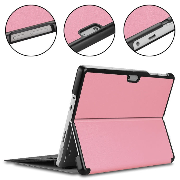 Custer Texture Laptop Bag Leather Case for Microsoft Surface Go