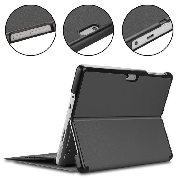 Custer Texture Laptop Bag Leather Case for Microsoft Surface Go