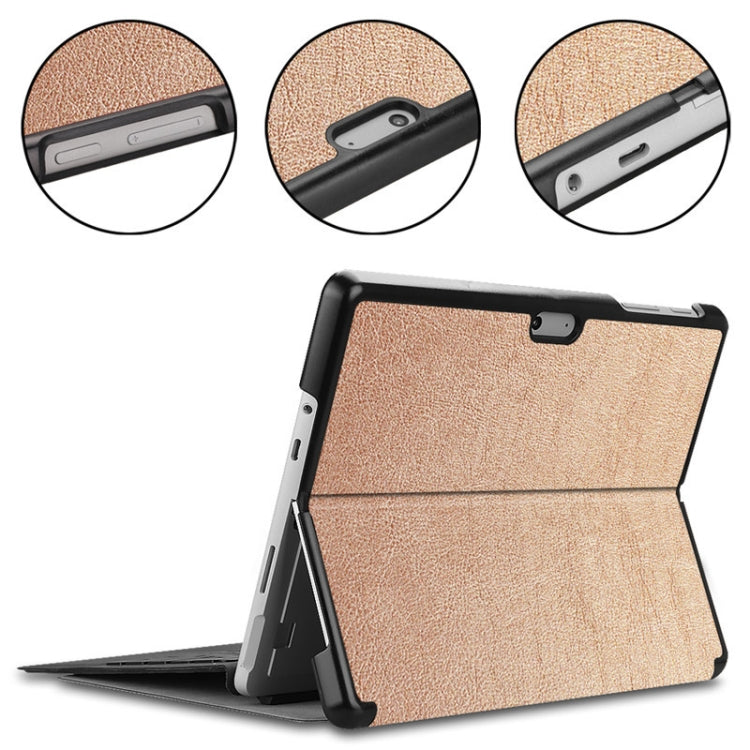 Custer Texture Laptop Bag Leather Case for Microsoft Surface Go