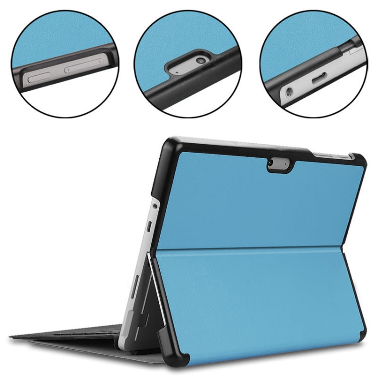 Custer Texture Laptop Bag Leather Case for Microsoft Surface Go