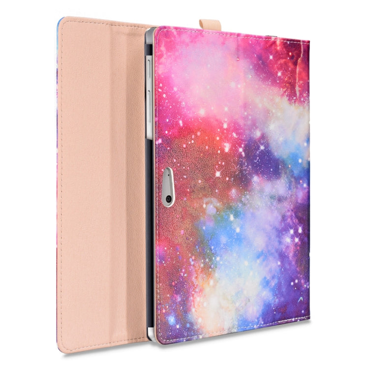 Coloured Drawing Pattern PU Laptop Bag Leather Case for Microsoft Surface Go