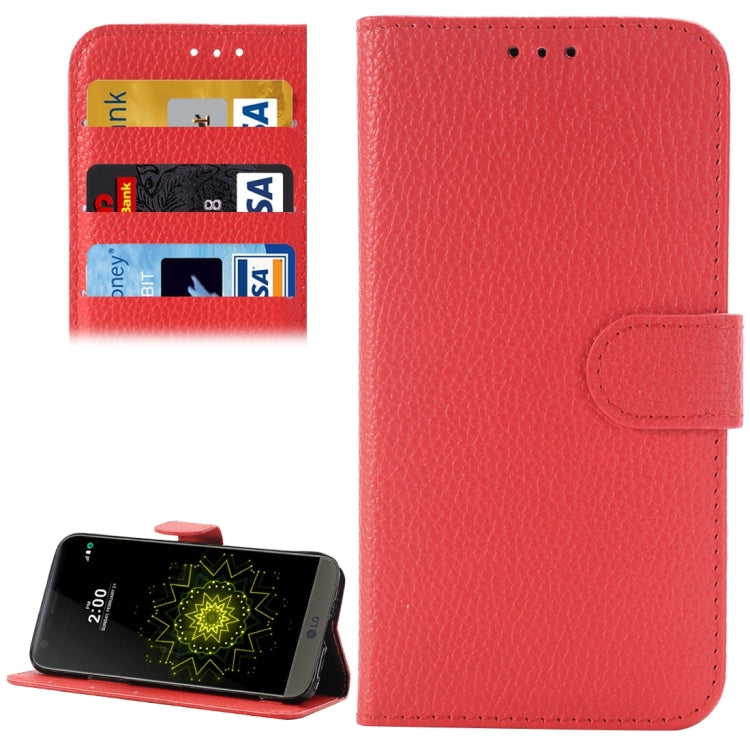 Litchi Texture Horizontal Flip Leather Case with Holder & Card Slots & Wallet for LG G5