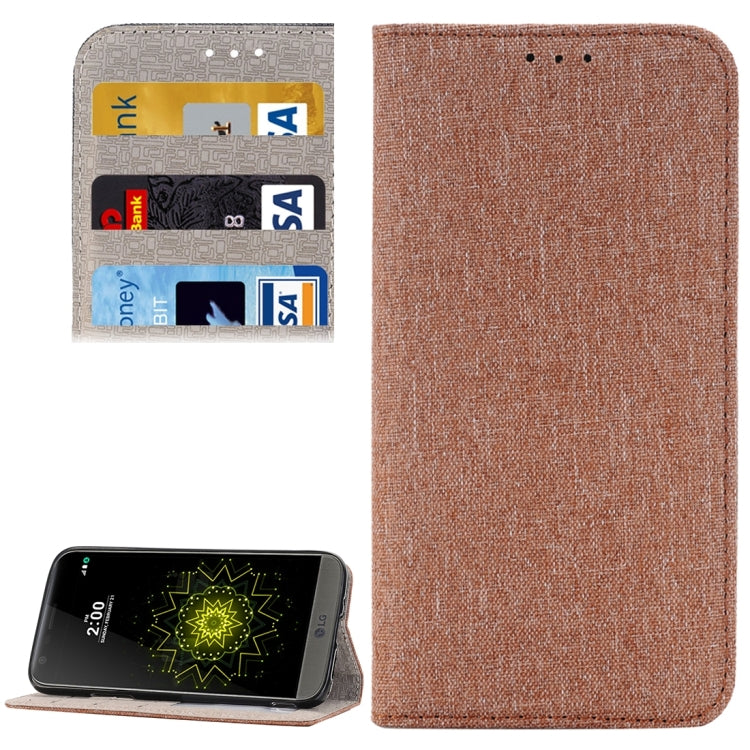 Jeans Cloth Horizontal Flip Leather Case with Holder & Card Slots & Wallet for LG G5