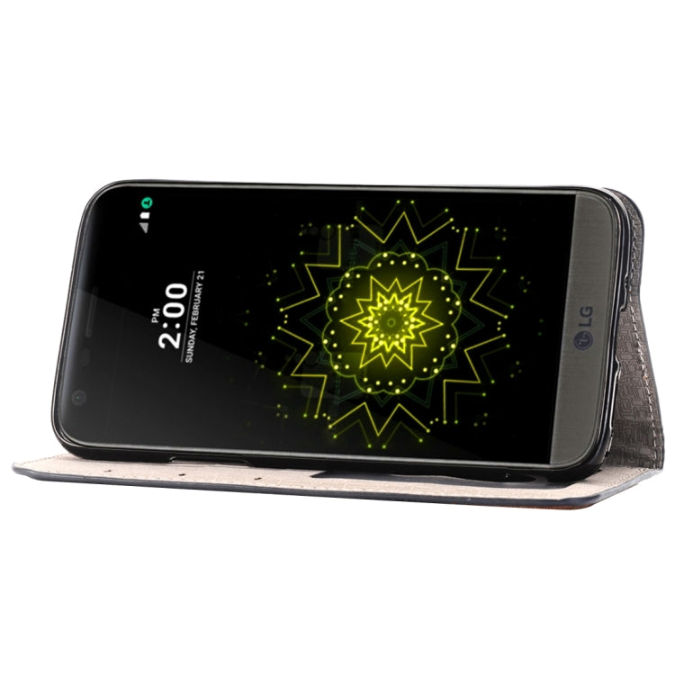 Cross Texture Horizontal Flip Leather Case with Holder & Card Slots & Wallet for LG G5