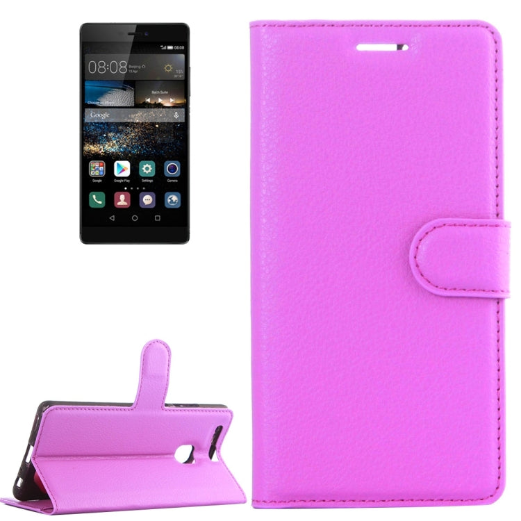 For Huawei P9 Litchi Texture Horizontal Flip Leather Case with Holder & Card Slots & Wallet