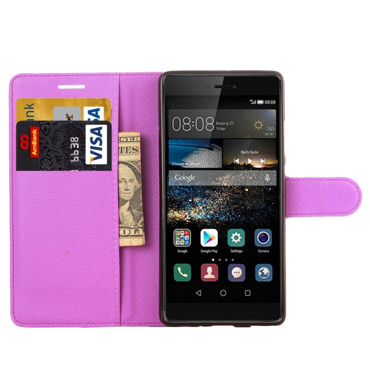 For Huawei P9 Litchi Texture Horizontal Flip Leather Case with Holder & Card Slots & Wallet