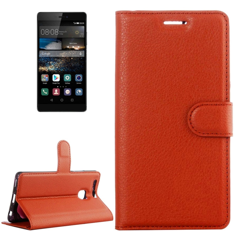 For Huawei P9 Litchi Texture Horizontal Flip Leather Case with Holder & Card Slots & Wallet