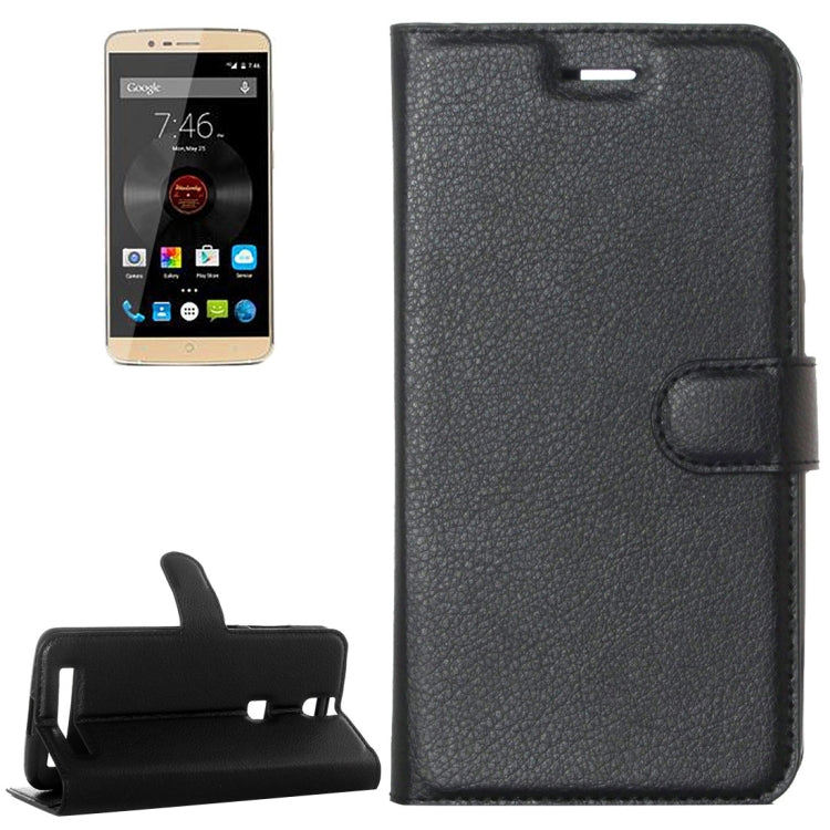Litchi Texture Horizontal Flip Leather Case with Holder & Card Slots & Wallet for Elephone P8000