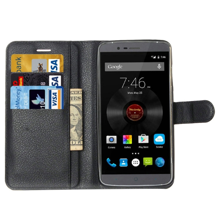 Litchi Texture Horizontal Flip Leather Case with Holder & Card Slots & Wallet for Elephone P8000