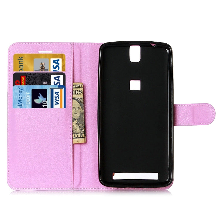 Litchi Texture Horizontal Flip Leather Case with Holder & Card Slots & Wallet for Elephone P8000