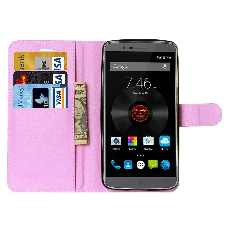 Litchi Texture Horizontal Flip Leather Case with Holder & Card Slots & Wallet for Elephone P8000