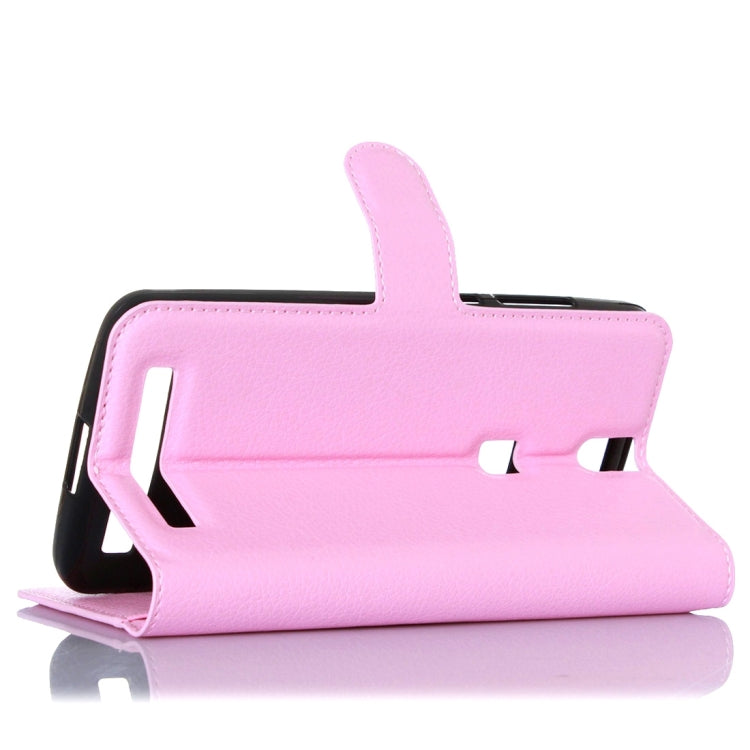 Litchi Texture Horizontal Flip Leather Case with Holder & Card Slots & Wallet for Elephone P8000